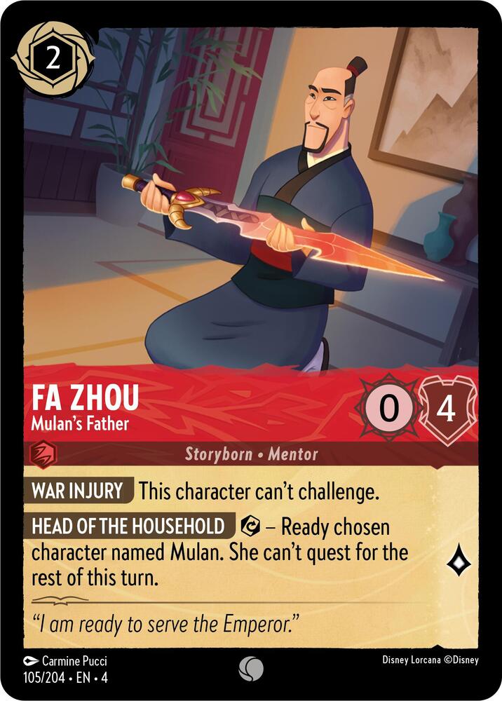 Fa Zhou - Mulan's Father - Ursula's Return