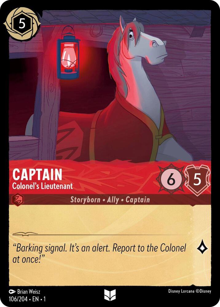 Captain - Colonel's Lieutenant - The First Chapter