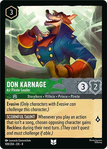 Don Karnage - Air Pirate Leader - Reign of Jafar