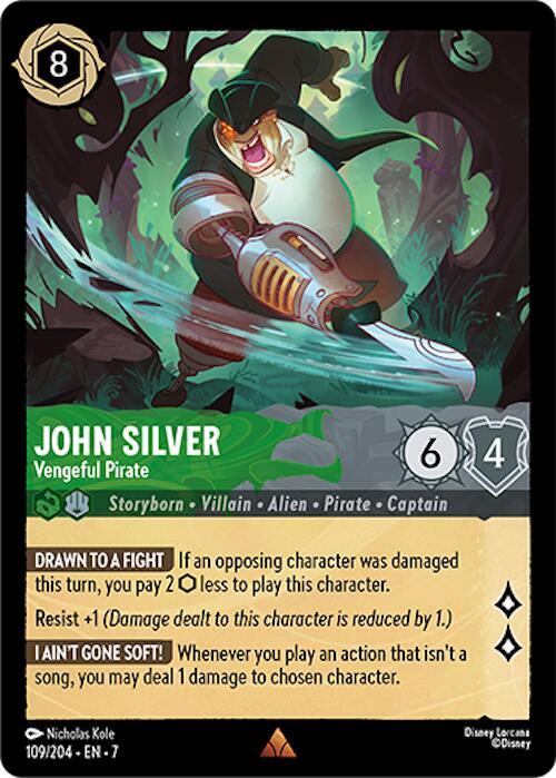 John Silver - Vengeful Pirate - 109/204 - Archazia's Island