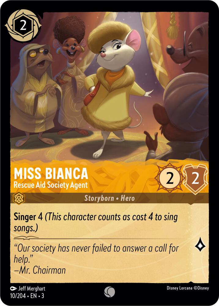 Miss Bianca - Rescue Aid Society Agent - Into the Inklands