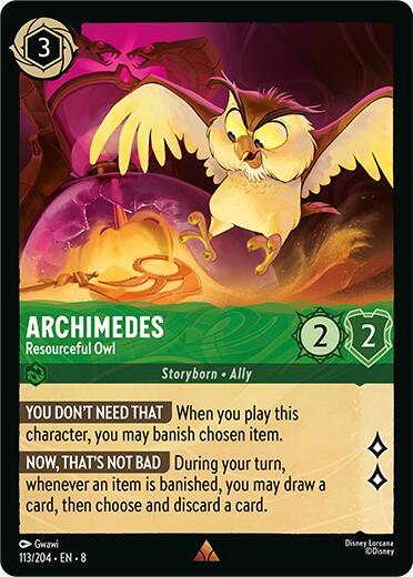 Archimedes - Resourceful Owl - Reign of Jafar