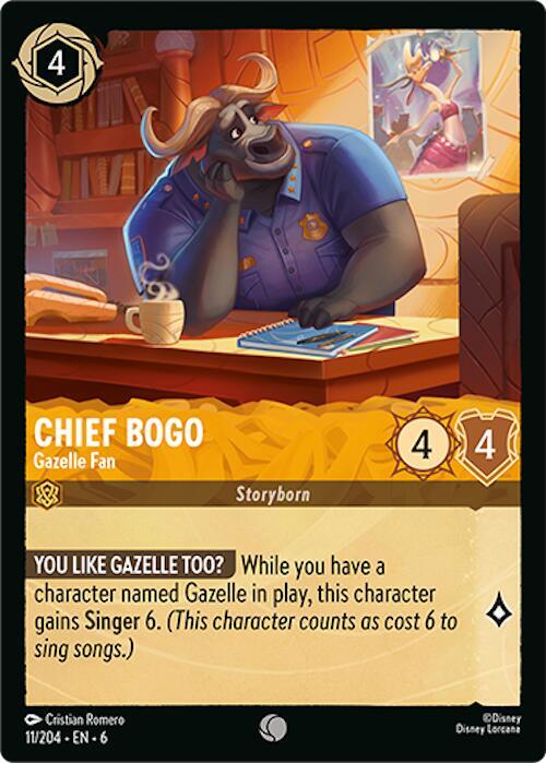 Chief Bogo - Gazelle Fan - 11/204 - Azurite Sea