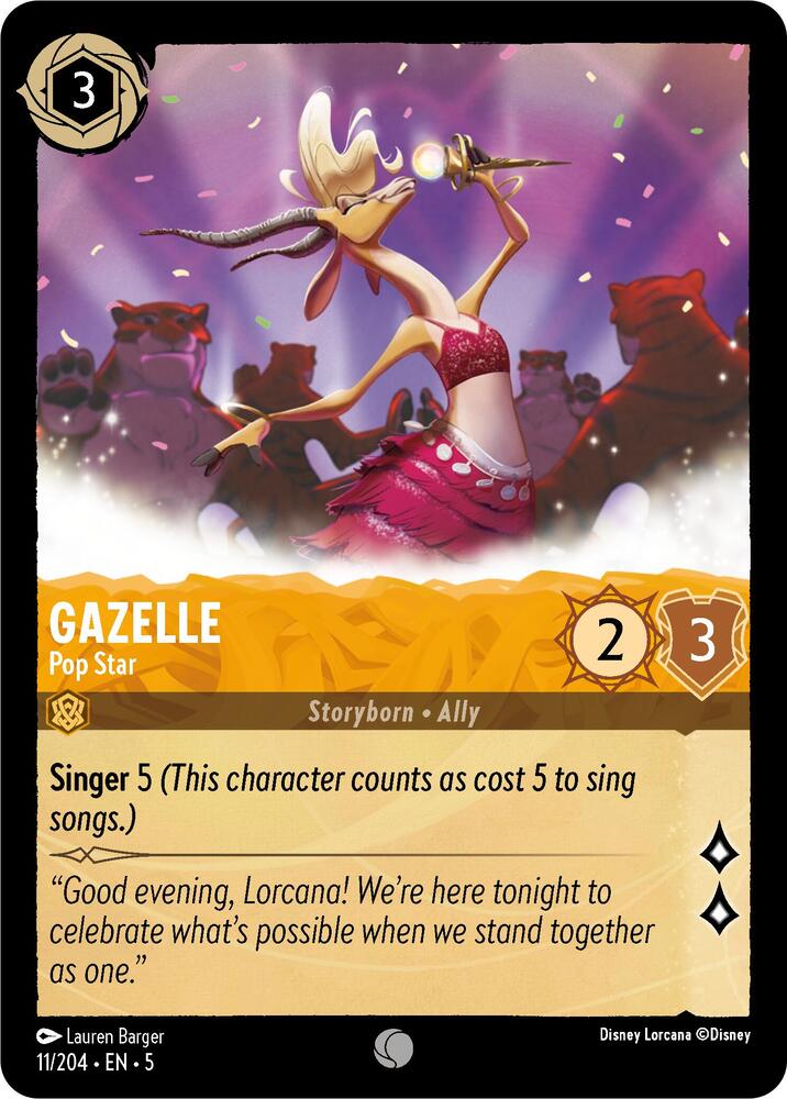 Gazelle - Pop Star - 11/204 - Shimmering Skies