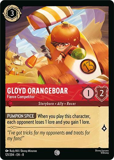 Gloyd Orangeboar - Fierce Competitor - 121/204 - Reign of Jafar