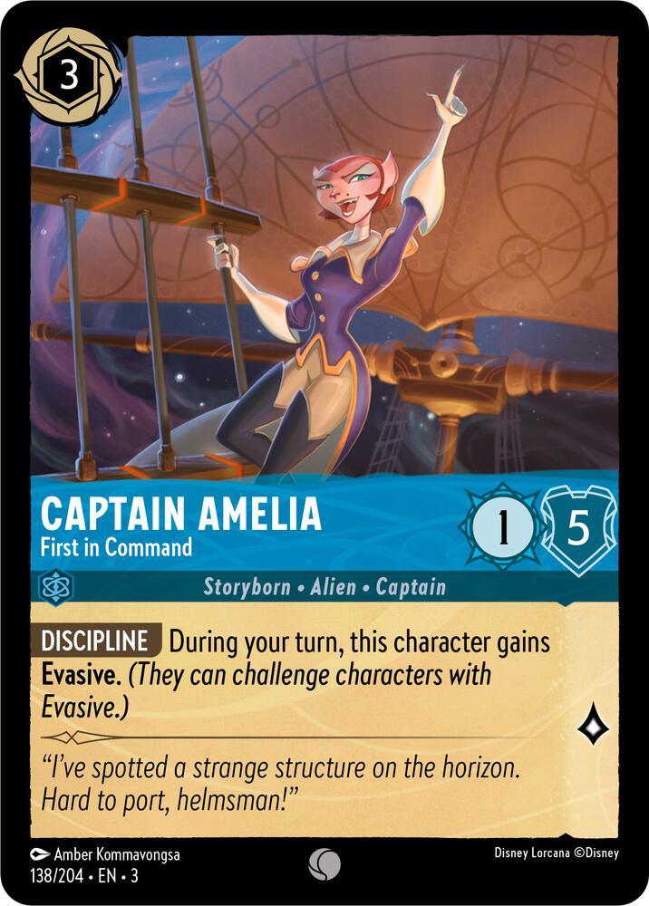 Captain Amelia - First in Command - Into the Inklands