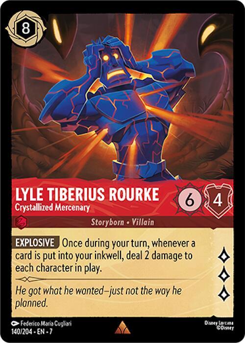 Lyle Tiberius Rourke - Crystallized Mercenary - 140/204 - Archazia's Island