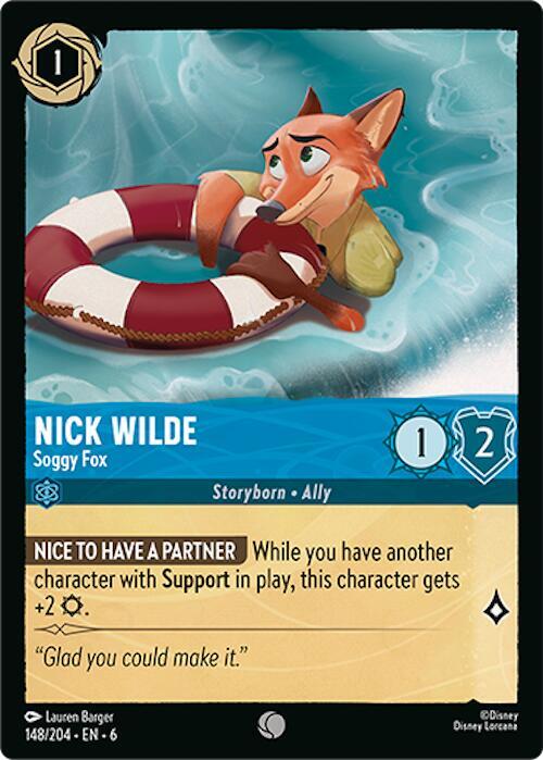 Nick Wilde - Soggy Fox - 148/204 - Azurite Sea