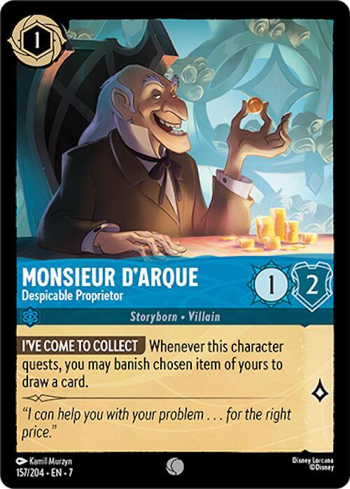 Monsieur D'Arque - Despicable Proprietor - 157/204 - Archazia's Island