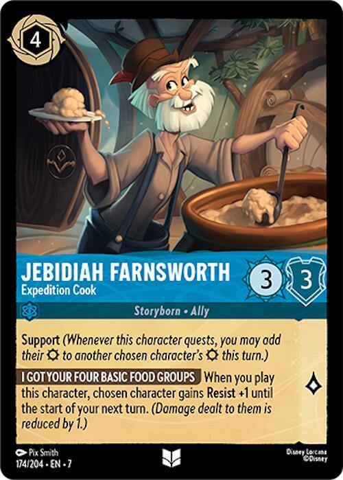 Jebidiah Farnsworth - Expedition Cook - 174/204 - Archazia's Island