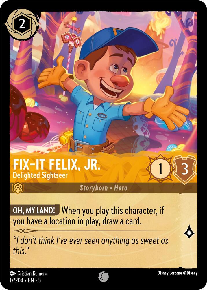 Fix-It Felix, Jr. - Delighted Sightseer - 17/204 - Shimmering Skies