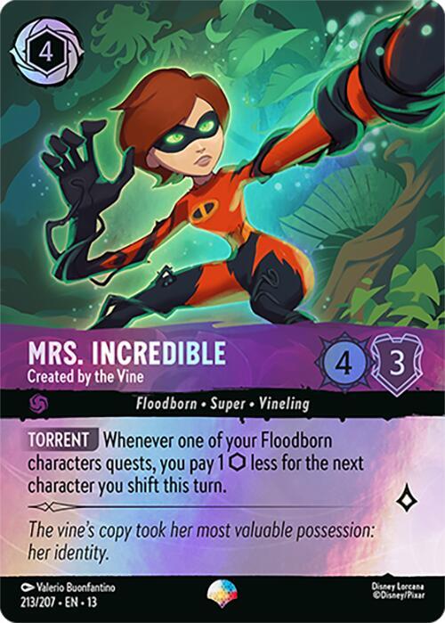 Mrs. Incredible - Created by the Vine (Epic) - 213/207 - Attack of the Vine!