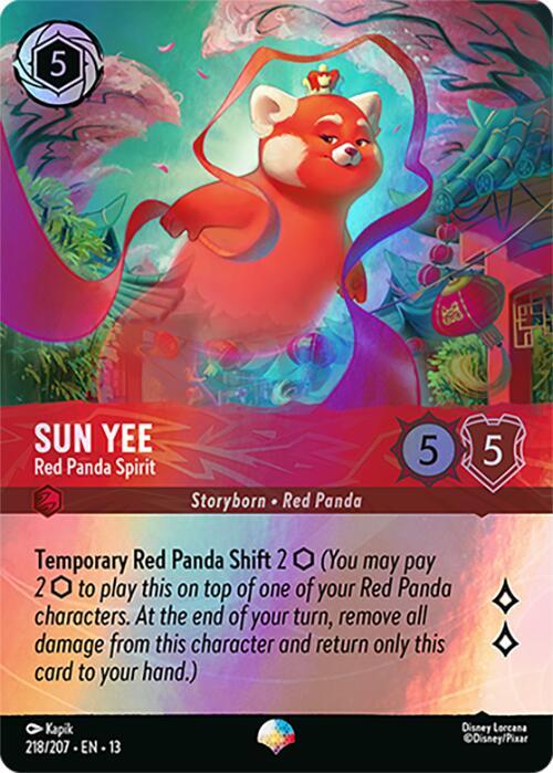 Sun Yee - Red Panda Spirit (Epic) - 218/207 - Attack of the Vine!