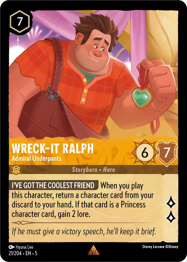 Wreck-It Ralph - Admiral Underpants - 21/204 - Shimmering Skies