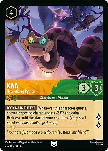 Kaa - Hypnotizing Python - Reign of Jafar