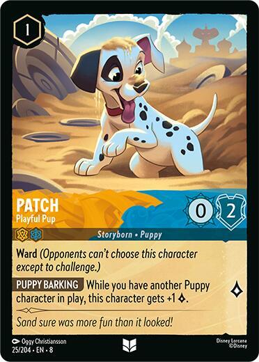 Patch - Playful Pup - 25/204 - Reign of Jafar