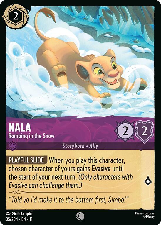 Nala - Romping in the Snow - Winterspell