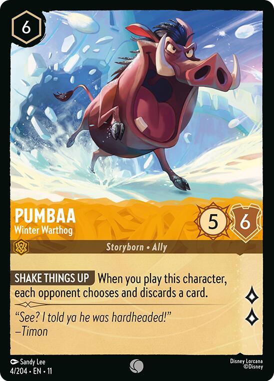 Pumbaa - Winter Warthog - Winterspell