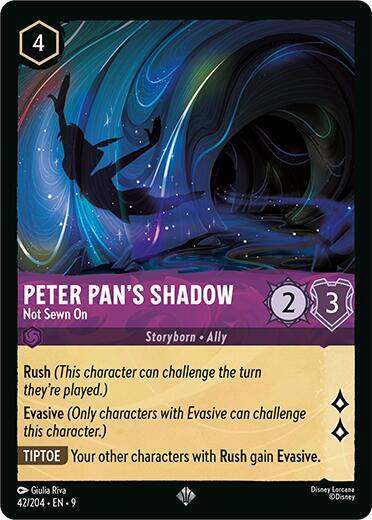 Peter Pan's Shadow - Not Sewn On - Fabled