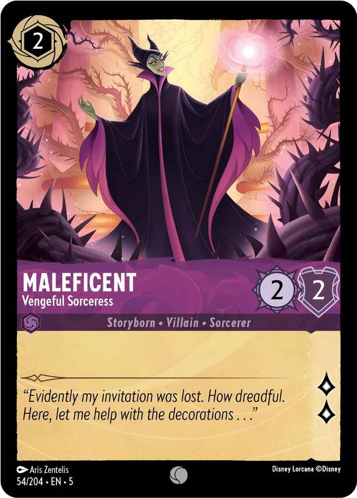 Maleficent - Vengeful Sorceress - 54/204 - Shimmering Skies