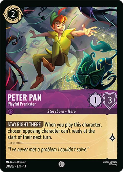 Peter Pan - Playful Prankster - 58/207 - Attack of the Vine!