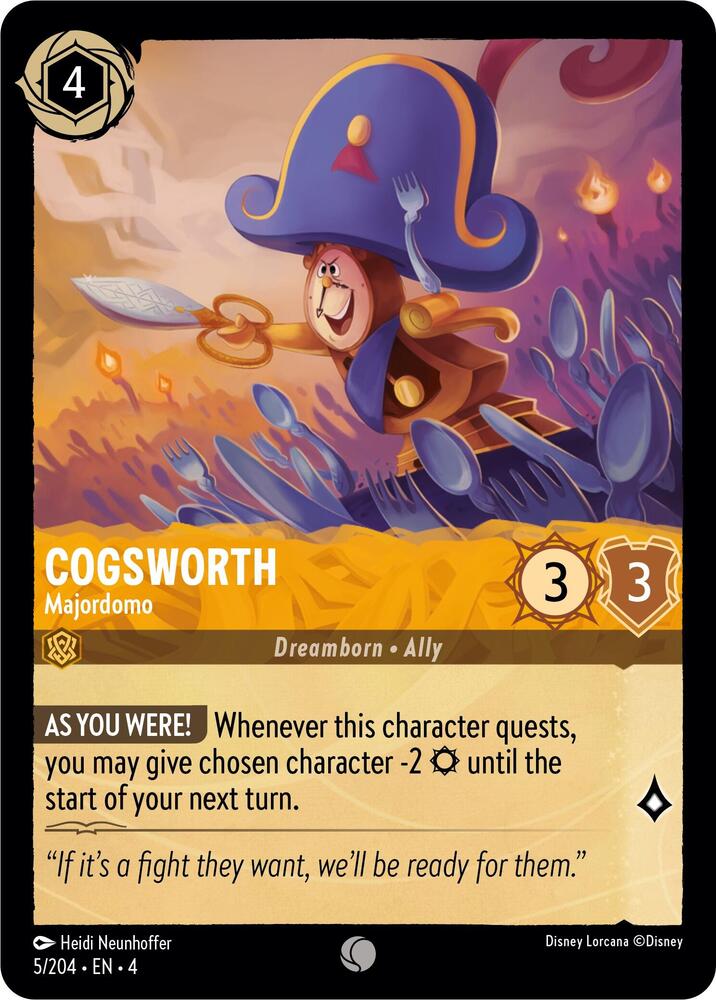 Cogsworth - Majordomo - Ursula's Return