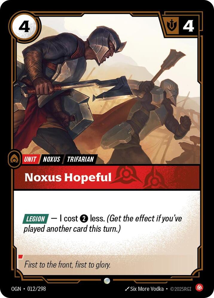 Noxus Hopeful - Origins