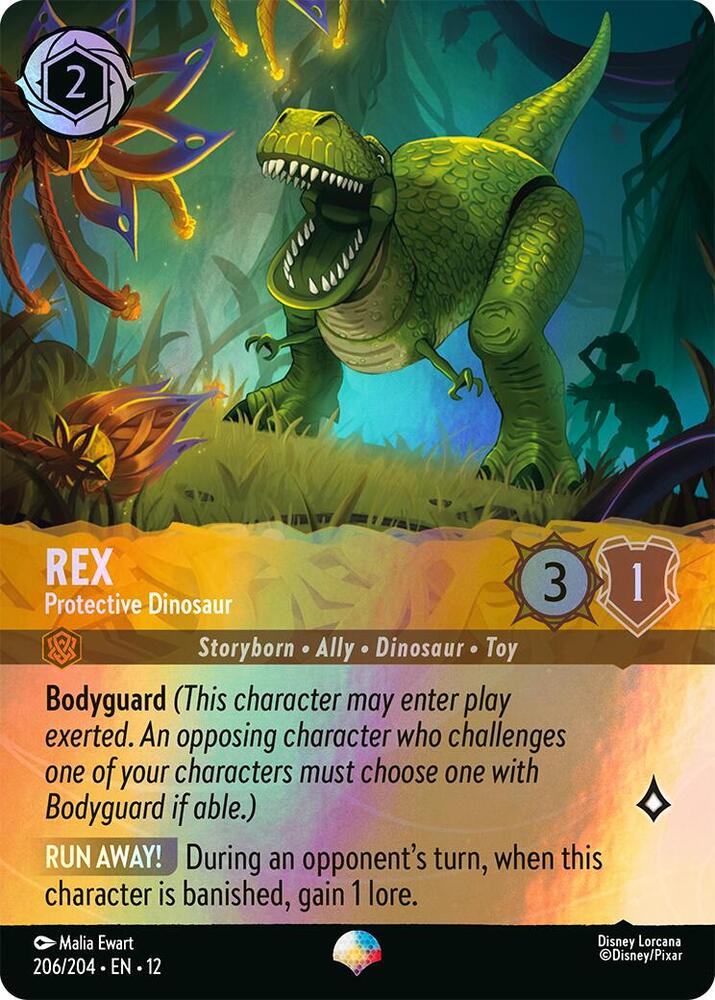 Rex - Protective Dinosaur (Epic) - 206/204 - Wilds Unknown