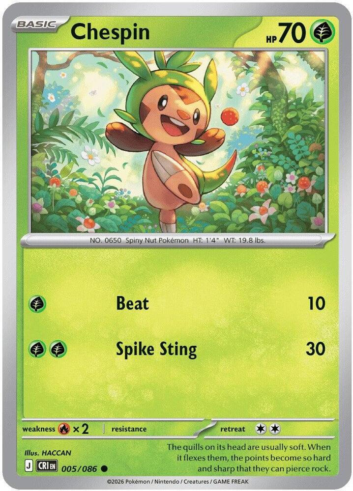 Chespin - 005/086 - Chaos Rising