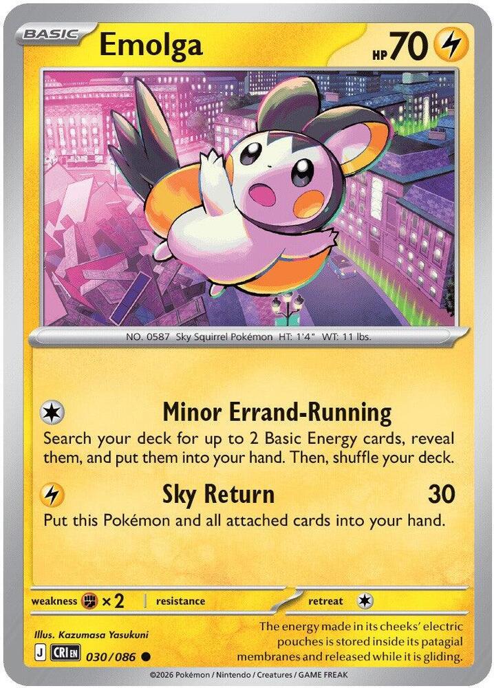 Emolga - 030/086 - Chaos Rising