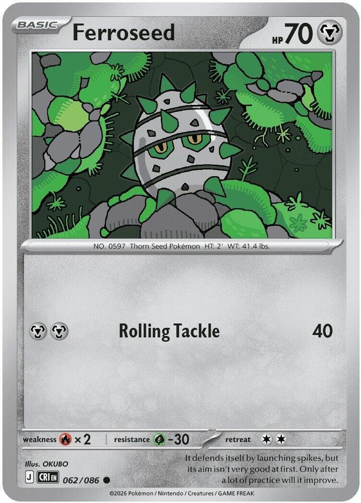 Ferroseed - 062/086 - Chaos Rising