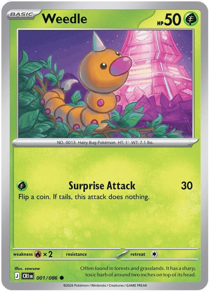 Weedle - 001/086 - Chaos Rising