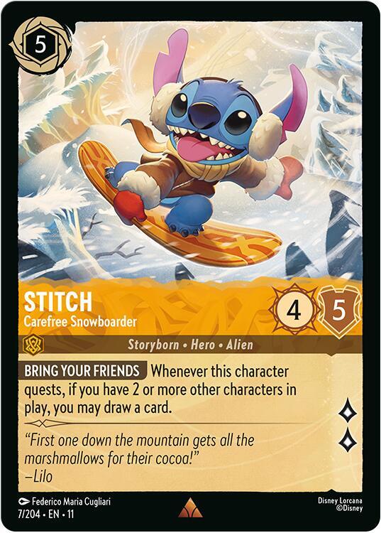 Stitch - Carefree Snowboarder - Winterspell