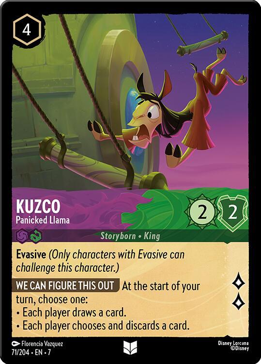 Kuzco - Panicked Llama - 71/204 - Archazia's Island