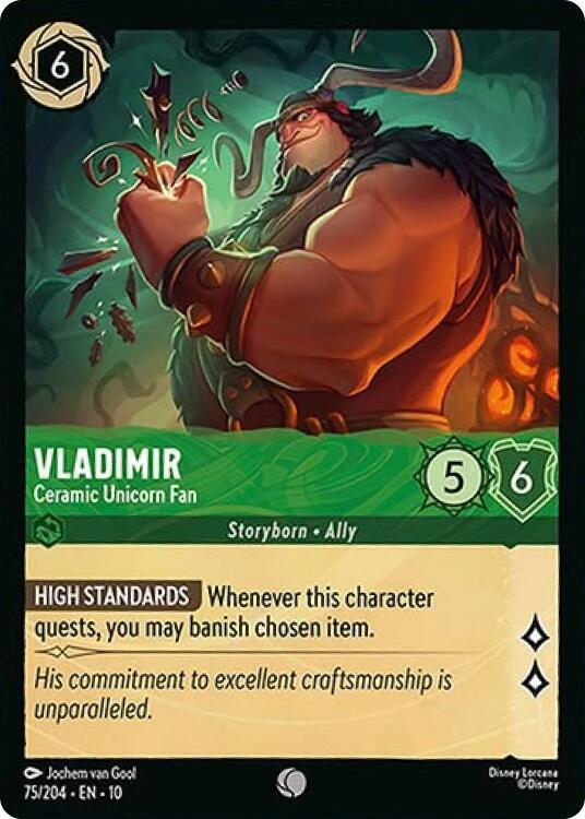 Vladimir - Ceramic Unicorn Fan - Whispers in the Well