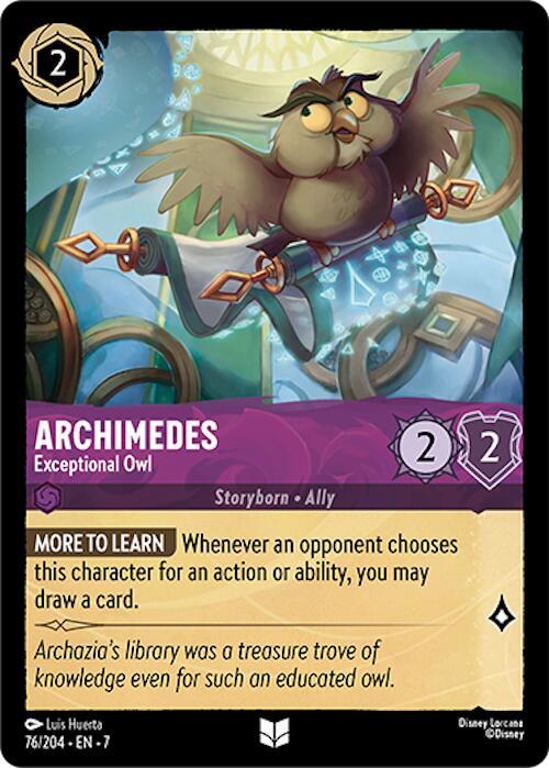 Archimedes - Exceptional Owl - 76/204 - Archazia's Island
