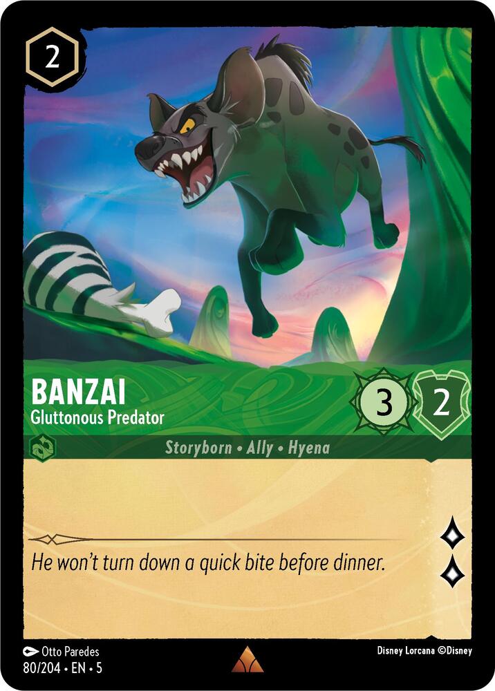 Banzai - Gluttonous Predator - 80/204 - Shimmering Skies