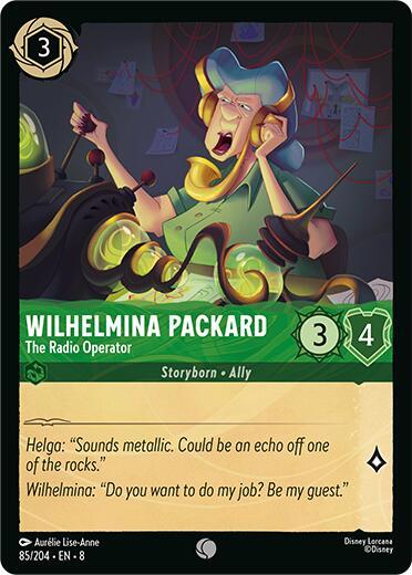 Wilhelmina Packard - The Radio Operator - Reign of Jafar