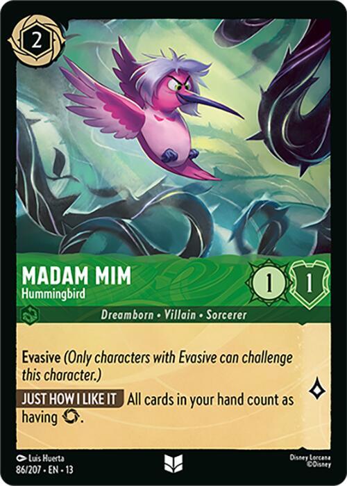 Madam Mim - Hummingbird - 86/207 - Attack of the Vine!