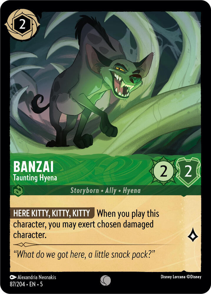 Banzai - Taunting Hyena - 87/204 - Shimmering Skies